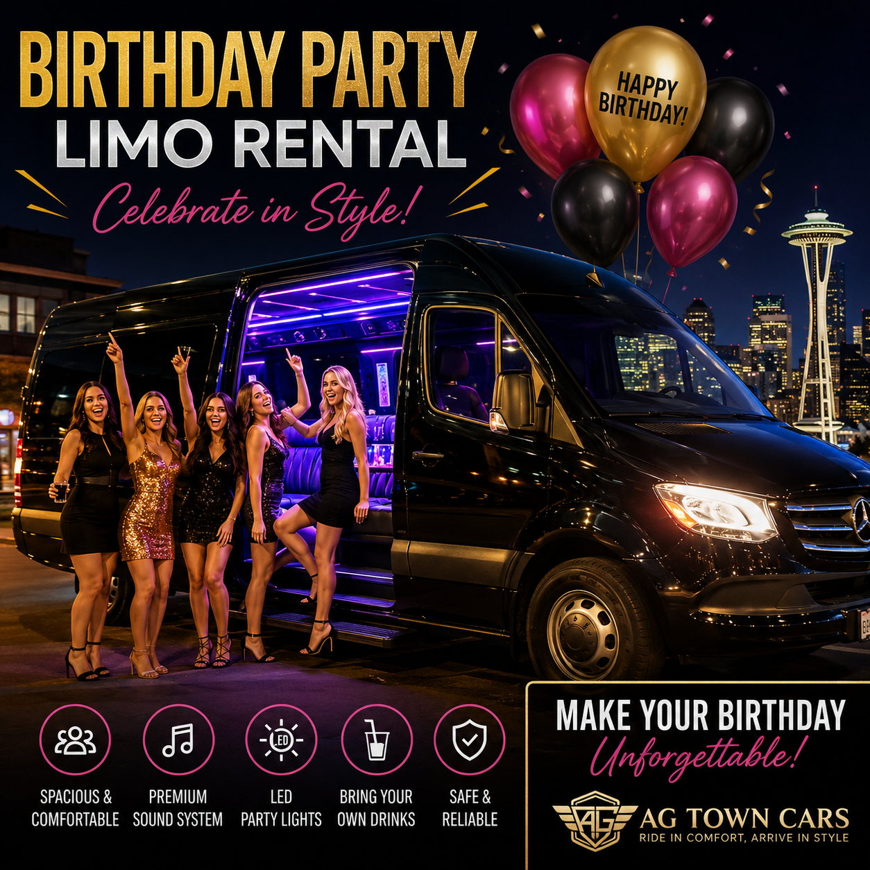 Birthday Party Limo Rental
