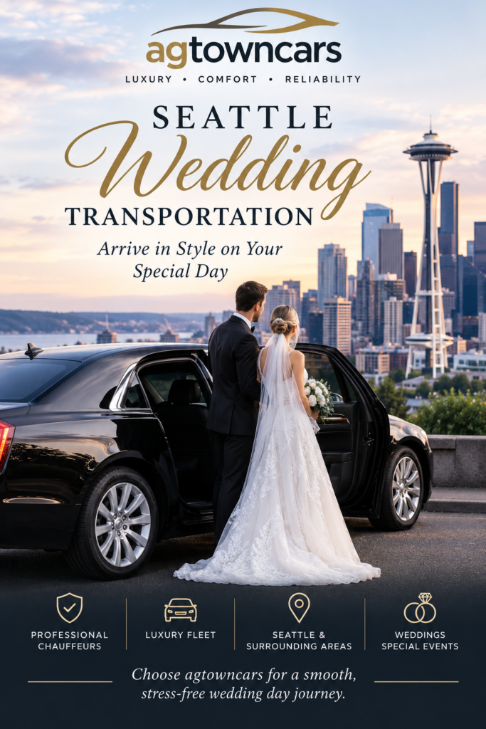 Seattle Wedding Transportation by agtowcars