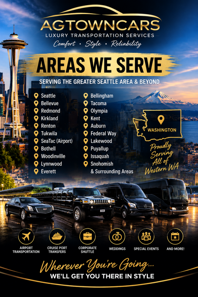 seattle limousine service by agtowncars